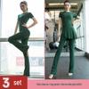 Women's Morning Run Yoga Set: Hip-Covering Skirt & Slimming Flared Pants