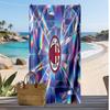 AC Milan Printed Beach Towel Quick Dry Soft TowelPortable Large Rectangular Beach Blanket for Travel Swimming Pool