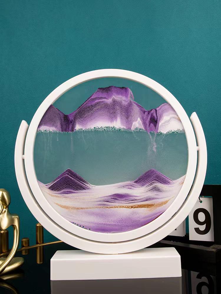 Creative Hourglass Liquid Quicksand Painting - Ideal Decoration for Office, Living Room, Bedside or as Birthday Gift