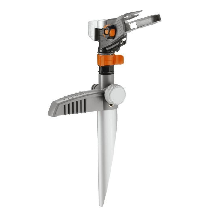 GARDENA Arroseur-canon Sur Pic Premium – Portée Réglable 12.5m Max – Superficie Max 490m² – Jardin XL – Garantie 5 Ans (8136-20)