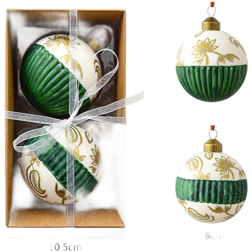 

Рождественское украшение Стеклянный шар Подвесные украшения Декоративный акцент Style C