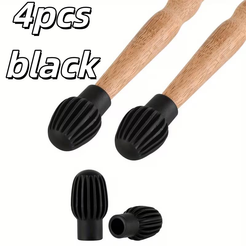 

2pcs Drumstick Silicone Tips – Silent Soundproofing Covers, 4 Colors, Black/Orange/Gray/Red