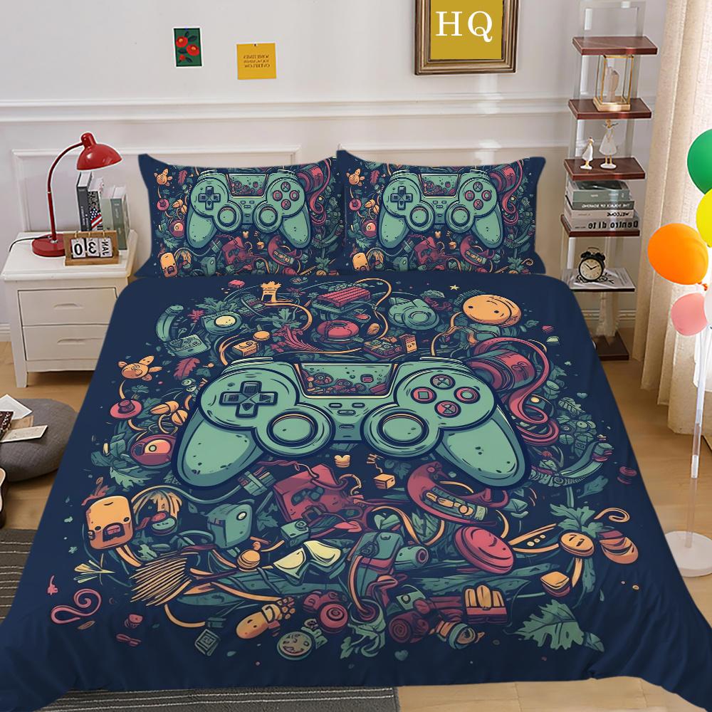 Game Handle Bedding Cover Suit High Quality Home Bedclothes Printed Bed Cover Sets Fashion Microfiber Home Bedding Sets