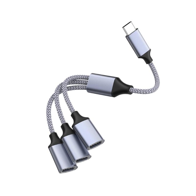 1PC 3 In 1 Type C Host Power Splitter USB Type C Adapter To USB2.0 OTG Type C Male Female Data Charger Cable