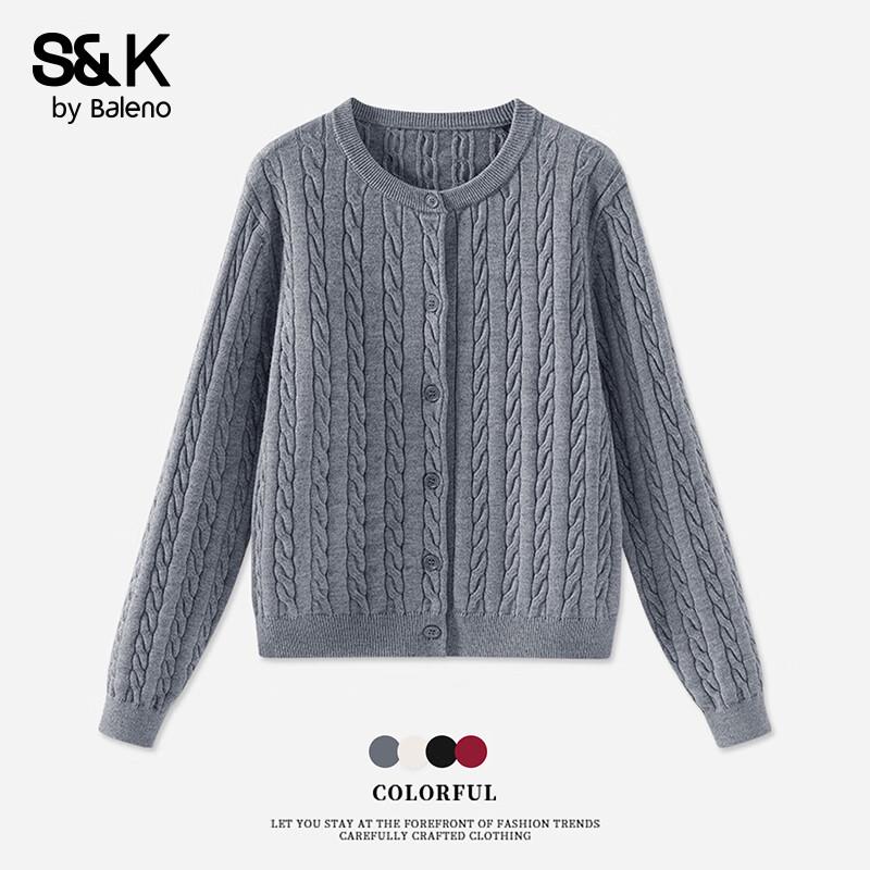 Baleno S&K Women's Cable Knit Cardigan