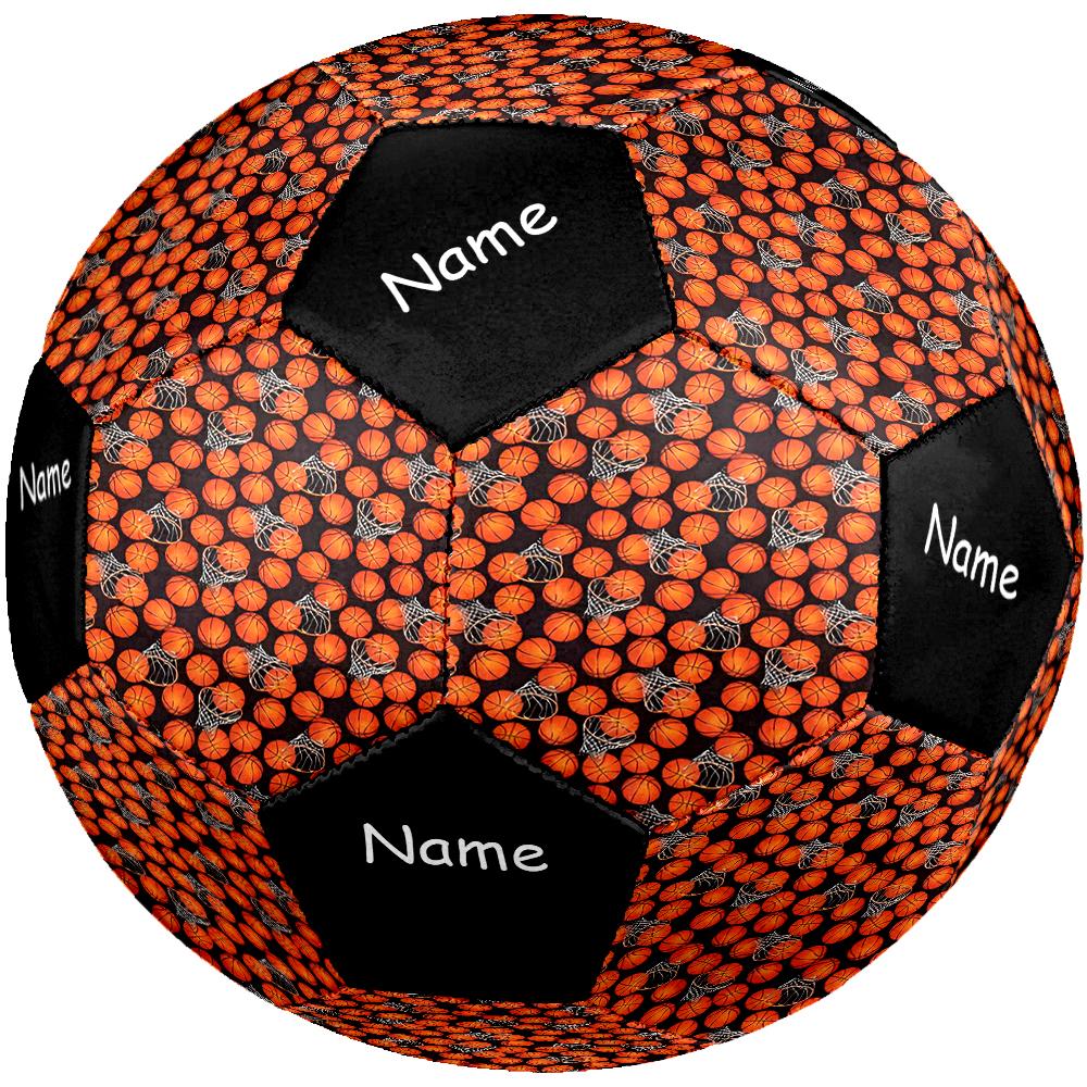 Custom Name Basketball Theme Size 5 Soccer Ball, Suitable for Both Indoor and Outdoor Matches, a Gift Suitable for Everyone.