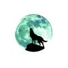 Luminous Moon Castle Bat Wall Sticker - Glowing Fluorescent Decor for Children's Living Room.