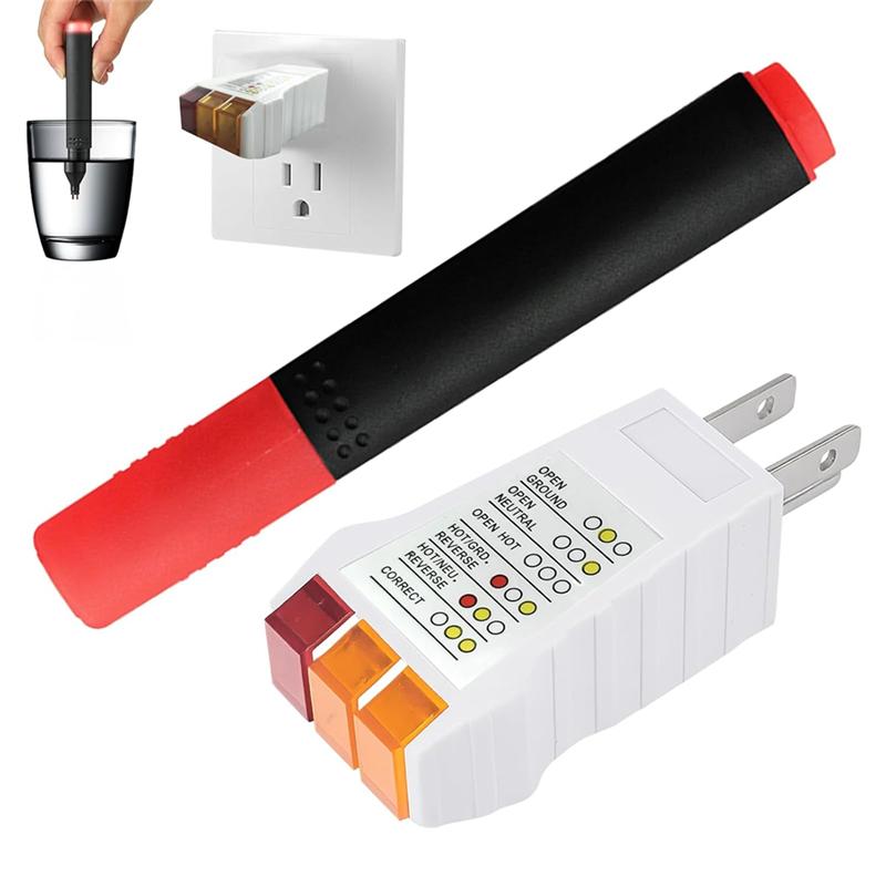A03F-Erdungsprüfer Steckdosenprüfer & Leitfähigkeitsprüfstift für Erdungsbahnen, Matten, Decken, Kissenbezüge, Armbänder