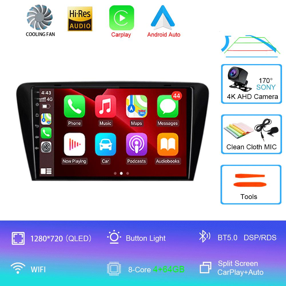 For Volkswagen SKODA Octavia 3 A7 2013-2018 Car Radio Android 14 Carplay Navigation GPS Multimedia Video Player Head Unit 2Din