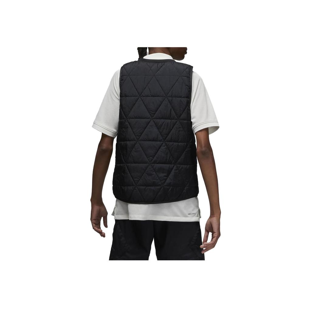 Jordan Colete Masculino Zip-up Cor Sólida Coletes Preto FB3266-010