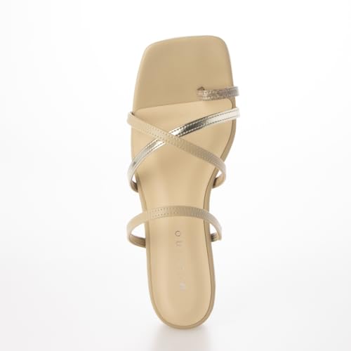 Carino CAUK44081 Women's Beige Combination Sandals, Small