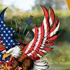 Raamstickers met Amerikaanse adelaar voor 4 juli, patriottische statische raamstickers, waterdichte PVC-sticker voor de decoratie van glazen deuren en ramen ter ere van Onafhankelijkheidsdag.