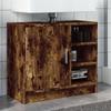 VidaXL Vanity Unit Smoked Oak 63x29x55 Cm Engineered Wood, Bathroom Cabinet, Storage Cabinet Room 848133
