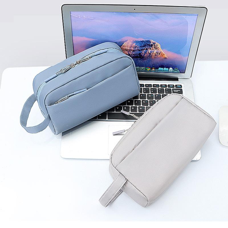 Bolsa de Almacenamiento para Gadgets Electrónicos Portátiles de Viaje, Estuche Organizador de Cables Digitales para Tarjetas de Alimentación, Discos Duros, Cables USB, Bolsa, Embrague, Bolsa Organizadora