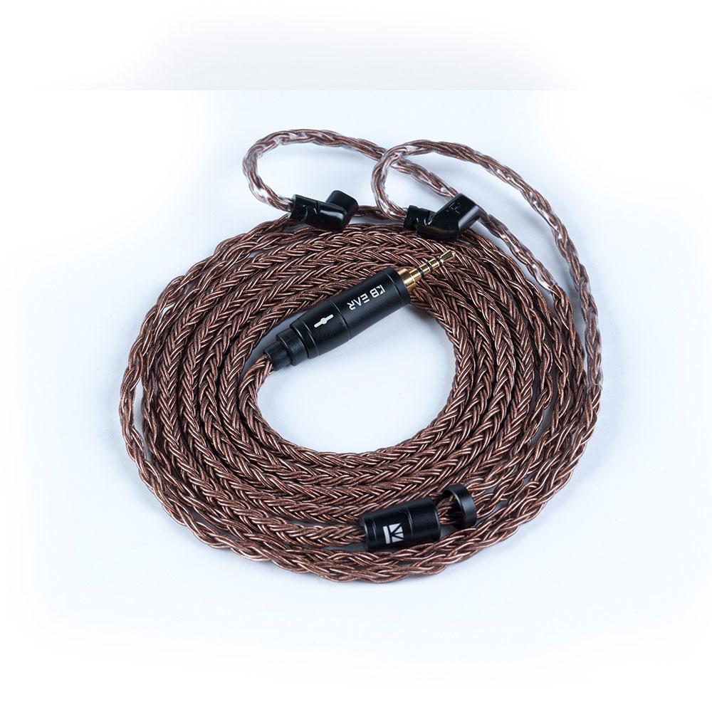 KBEAR 16 Core Upgraded Pure Copper Balanced Cable 2.5/3.5/4.4MM with MMCX/2PIN/QDC for BLON BL-01 BL-03 KBEAR KS2 KZ ZSX ASX EDX
