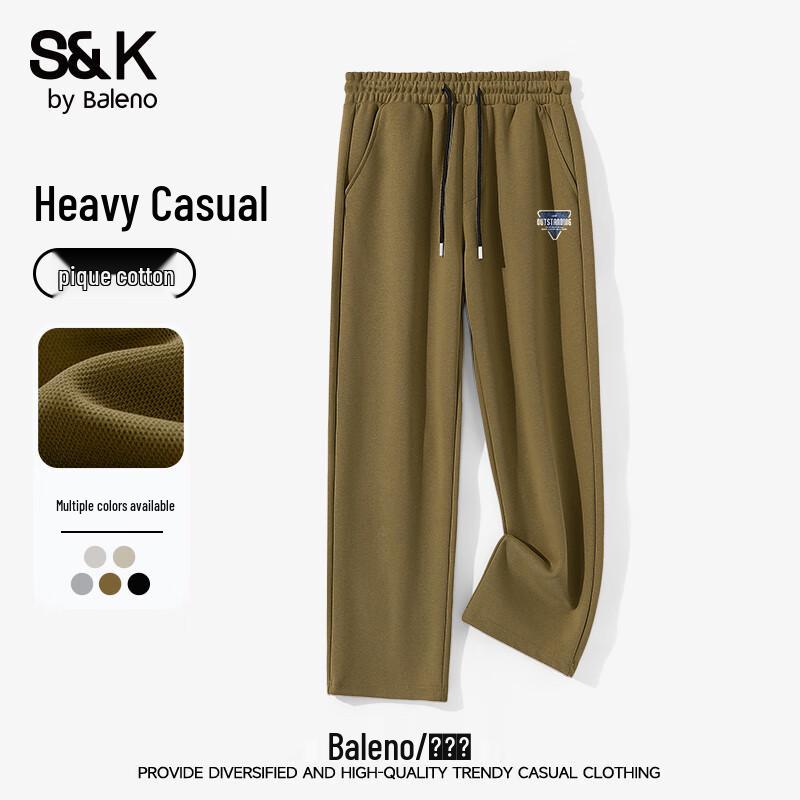 Baleno Men's S&K Series Wide-Leg Casual Pants