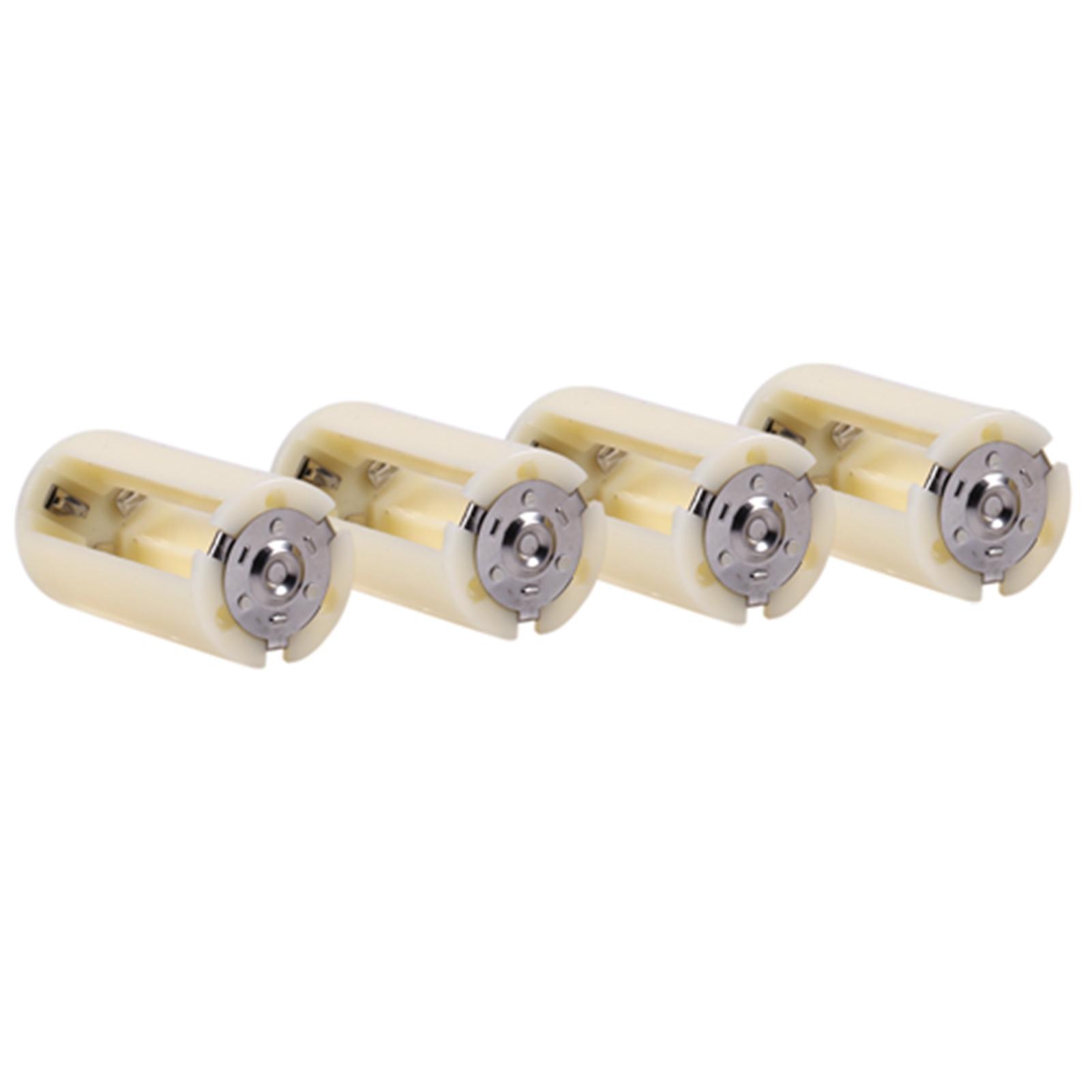 

4pcs Universal 3 AA to D Size Parallel Battery Convertor Adapter Holder Cases Box White
