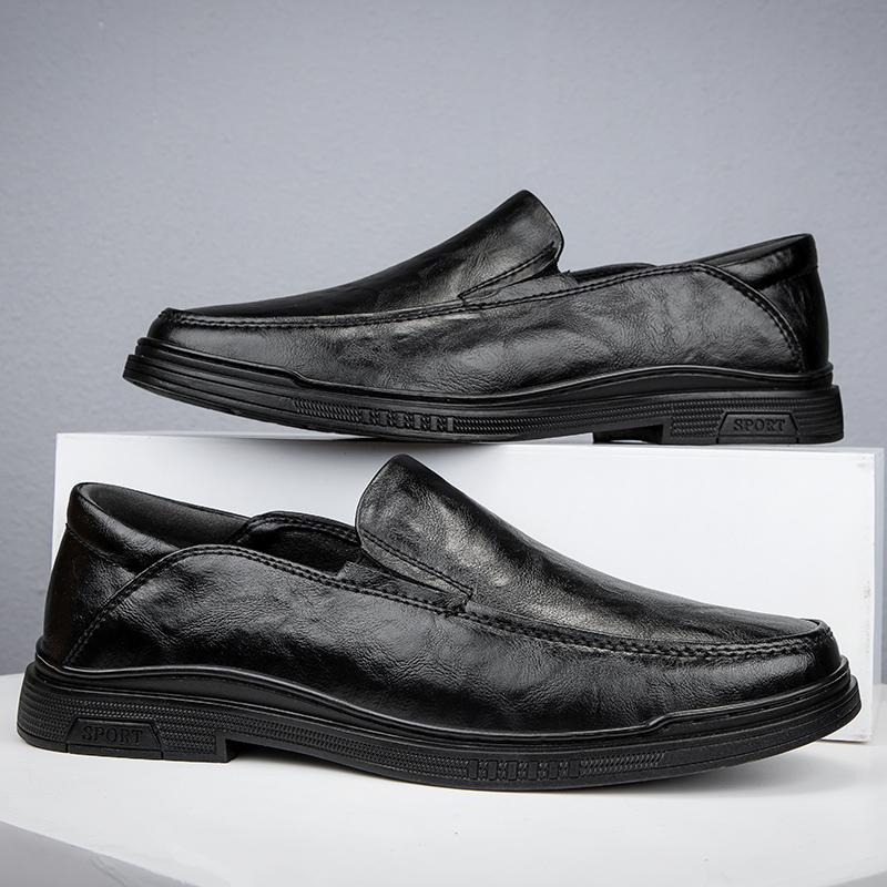 Fashion Genuine Leather Man Casual Flats Luxury Formal Mens Loafers Breathable Slip On Moccasins Handmade Leisure Driving Shoes