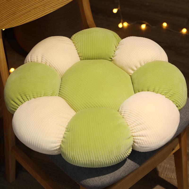 Bonito 1PC 38/52CM Fofo Colorido Flor Pelúcia Almofada Brinquedo Macio Kawaii Planta Boneca de Pelúcia Cadeira Sofá Almofada Decorativa Tapete de Chão