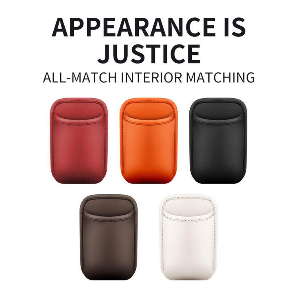 Car Cup Holder Car Seat Back Storage Box PU Rear Seat Cup Holder Vehicle Accessories Car Side Beverage Bucket Holder