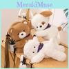 Adorable Plush Bear Backpack Soft Cute Dog Cartoon Crossbody Bag Perfect Gift