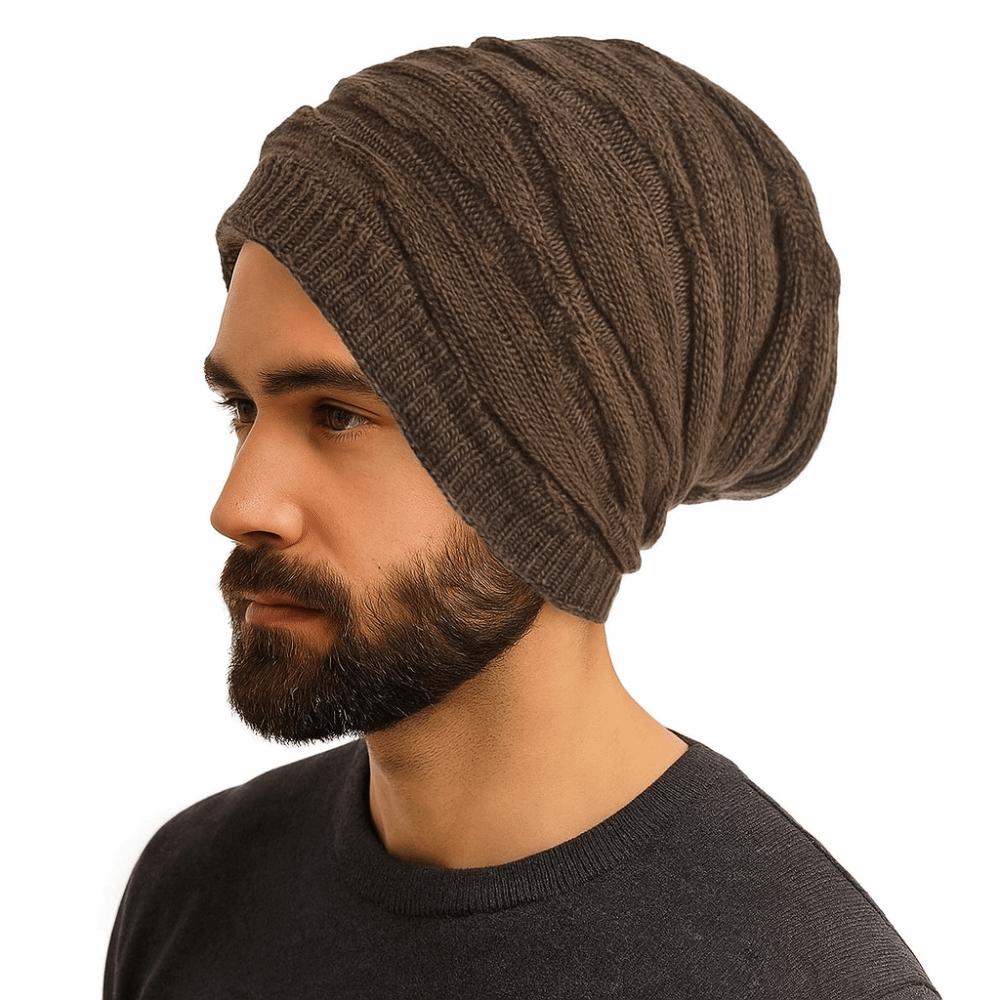 Velvet Knitted Pullover Hat Keep Warm Beanies Cap Casual Woolen Hat  Female