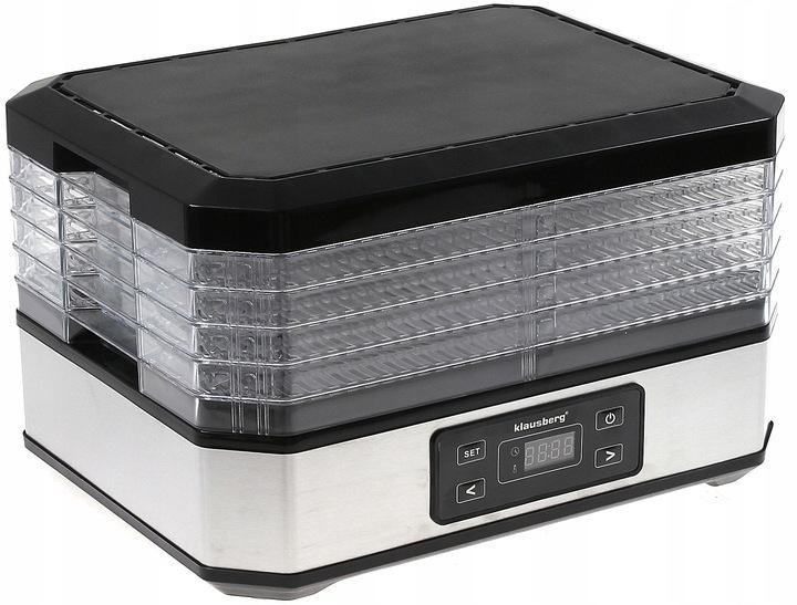 Suszarka Owoców Grzybów Warzyw Ziół Zegar Inox