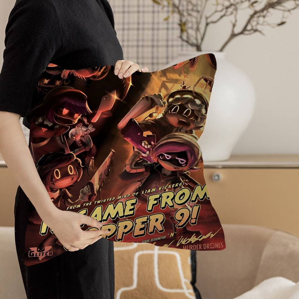 M-Murder D-Drones pillow cover sofa cushion cover home room decoration children gift
