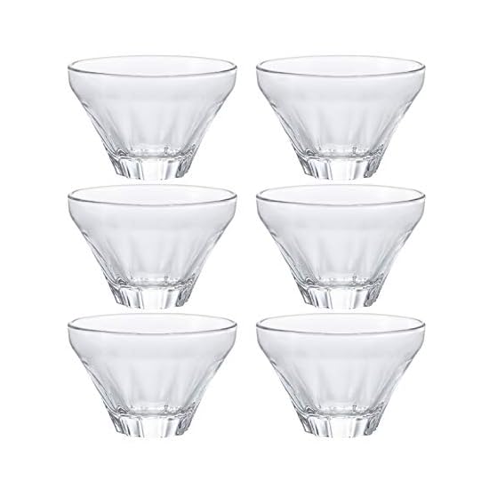 ADERIA FUJIUTSUSHI Sake Cup, Clear, 85ml, Set of 6, Made In Japan, Gift Boxed, Ochoko, Guinomi, Sake