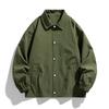 Coach Jacket Men's Spring and Autumn Loose Lapel Solid Color Casual All-Match Jacket Men's