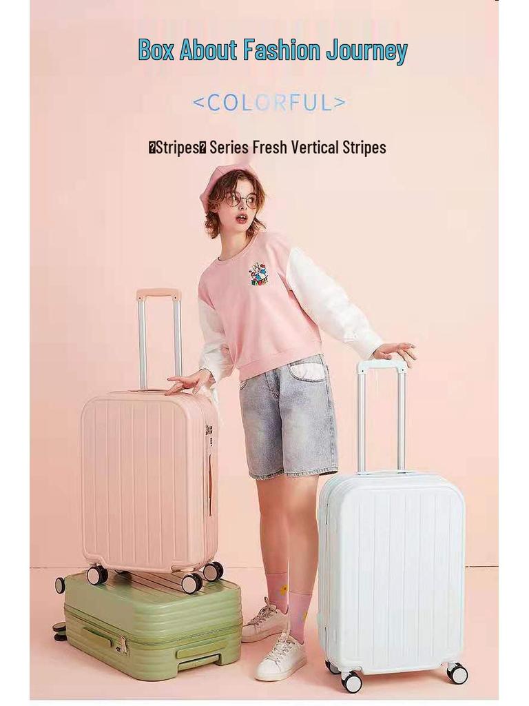 Compact High-Capacity Suitcase with Combination Lock for Men and Women