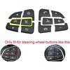 Angelguoguo Car Steering Wheel Button Switch Trim Cover Sticker Fit for Mercedes Benz C GLC V Class W205 X253 W447