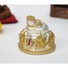 Lord Balaji Charan Paduka Gold Silver Plated Two Tone Matte Finish Vishnu Charan Paduka for Pooja Room/Car Venkateswara