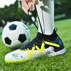 35-45 High-top Football Boots Rubber Short Nail Youth Sneakers Football Training Shoes Art Makeup Lawn Children Football Boots
