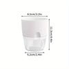 10/5Pcs Self Watering Plastic Flower Pot Double Layer Hydroponics Plants Bonsai Pot Vases Succulent Potted Home Office Decor