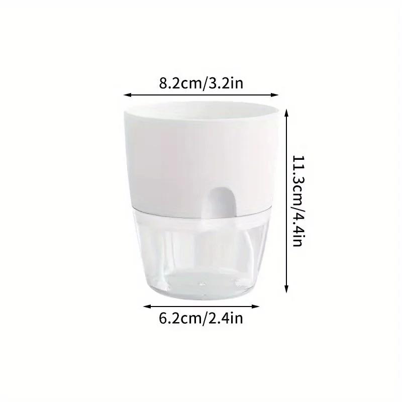 10/5Pcs Self Watering Plastic Flower Pot Double Layer Hydroponics Plants Bonsai Pot Vases Succulent Potted Home Office Decor
