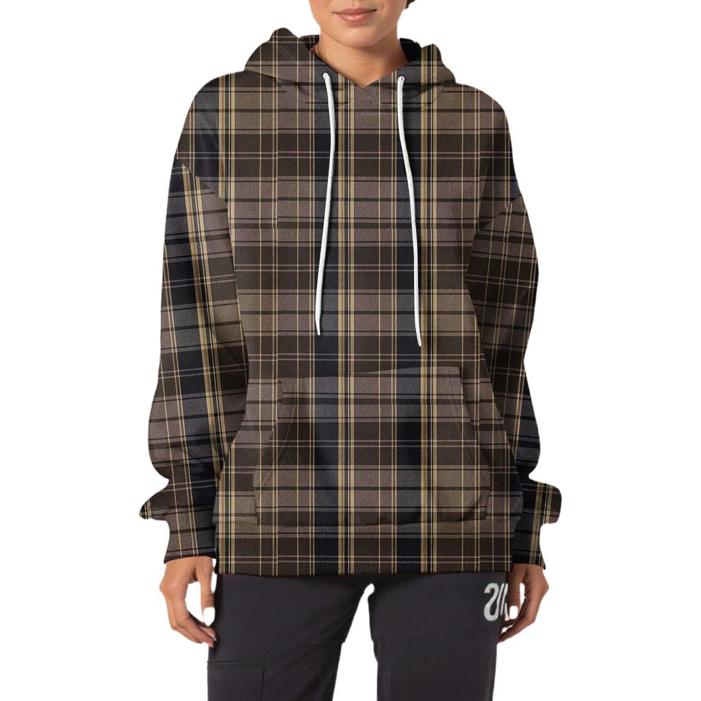 Women's Fashion Casual Hooded Loose Printed Long Sleeve Sweatshirt