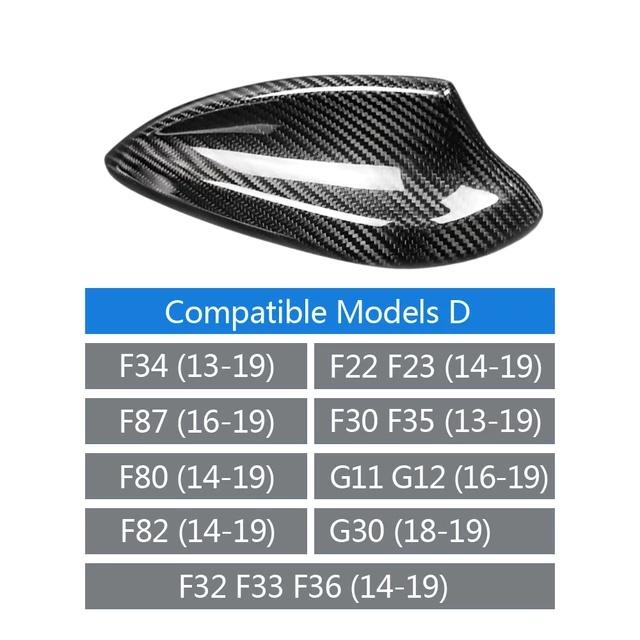 Real Carbon Pattern For BMW M2 M3 M4 123457 Series X1 X3 F22 F30 F34 F80 F87 F32 F36 F82 G11 G20 G12 G30 Shark Fin Antenna Cover