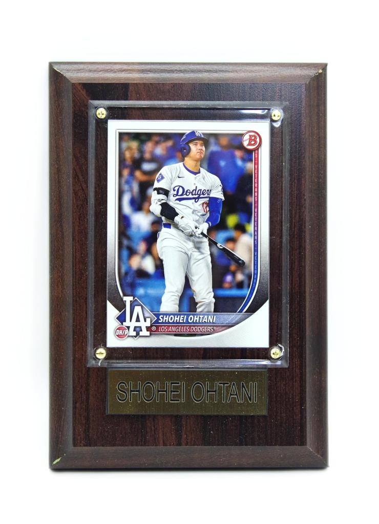Officially Licensed Topps MLB Shohei Ohtani Los Angeles Dodgers 4x6 Inch Plate with Card [Parallel Import]
