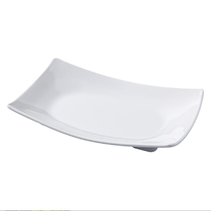 Jiubing Melamine White Rectangular Serving Plates