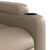 Recliner Chair with Rising Function Cappuccino Brown Faux Leather