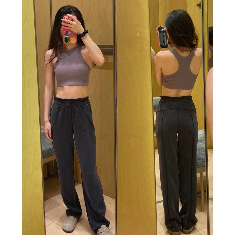 

Глубоко скрытый ~ Флисовые йога-брюки свободного кроя Женские Зима 2025 Новое поступление с высокой талией Спортивные Свободные Прямые Тонкий Вельвет Фитнес Верхняя одежда Charcoal Loose pants [Air Layer] -065 XXL/size 12