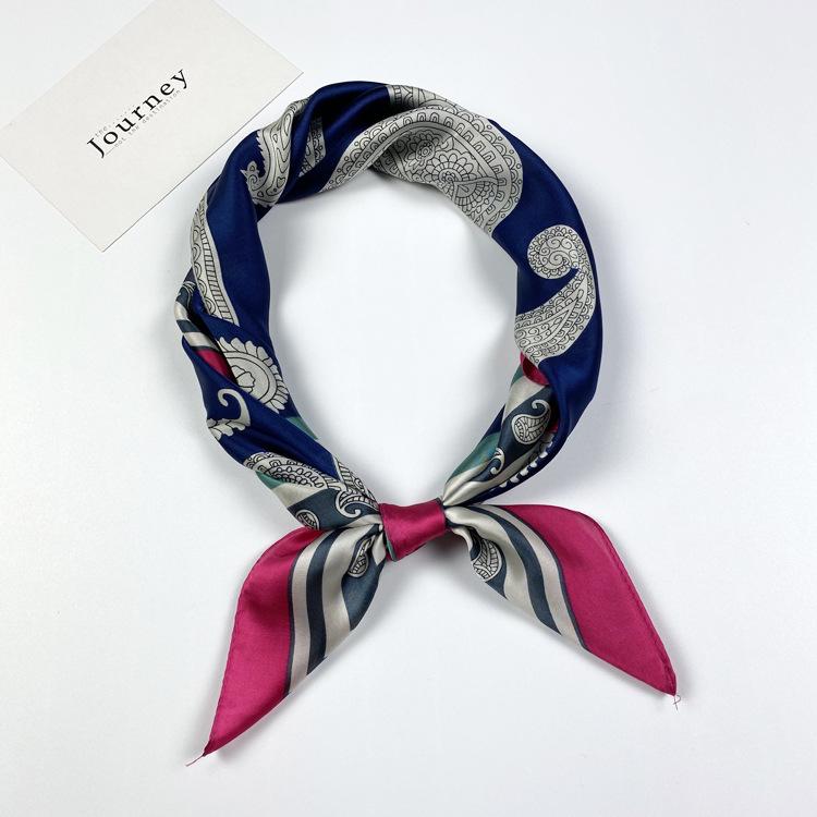 Small Silk Scarf Women'S Season Small Square Scarf Summer Scarf Versatile Fashion Decoration Professional Small Scarf Tide