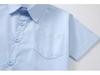 Boys' Blue Short-Sleeve Uniform Shirts - High Color Fastness, Shrink and Wrinkle Resistant