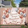 Party Backdrop Elegant Flat Balloons German Greeting Landscape Traditional Banners Holiday Photo Booth Background Birthday Party Decor