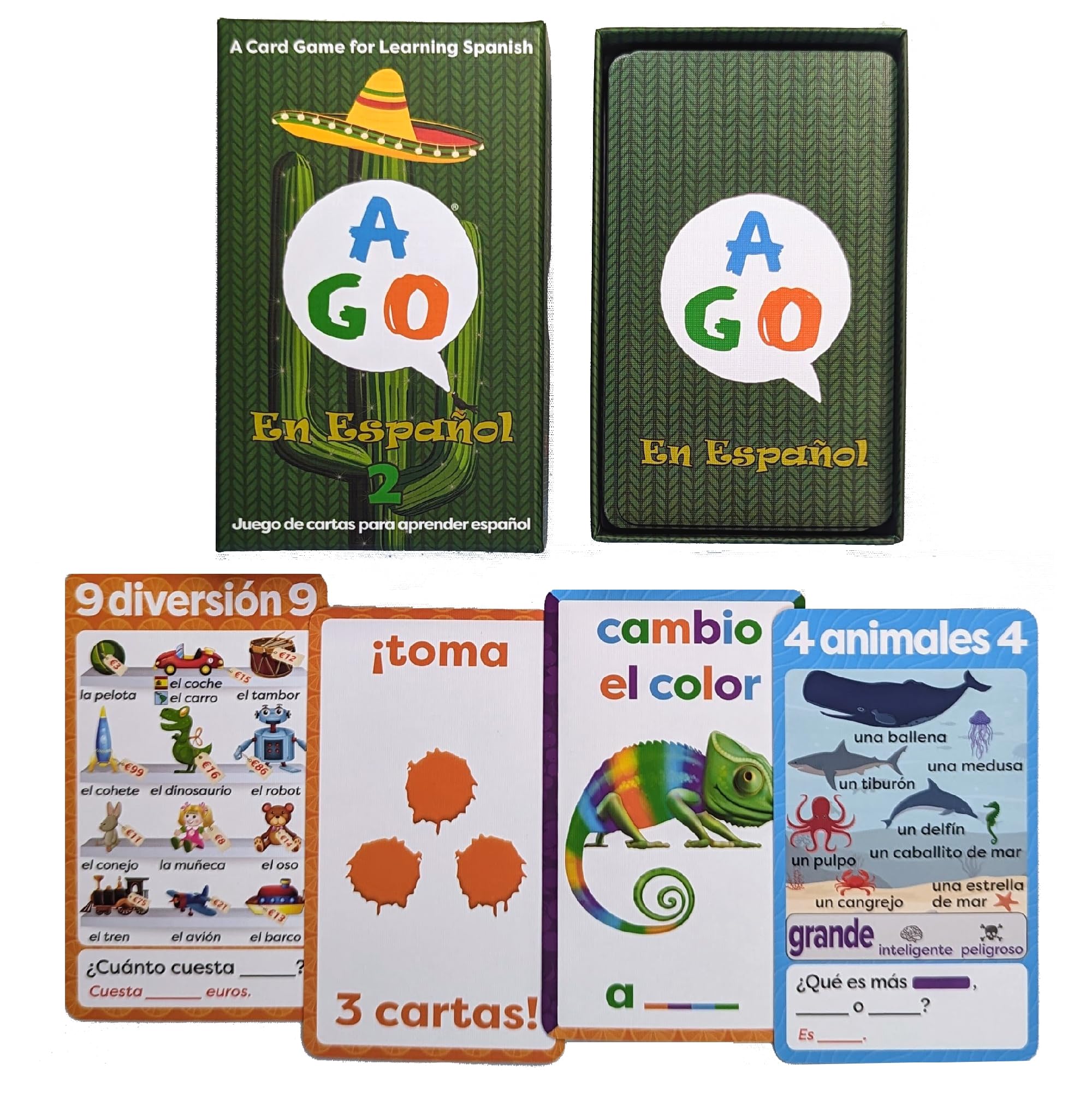 

AGO En Level 2 Spanish Learning Edition Card Game Español