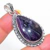 Fluorite Gemstone Handmade 925 Sterling Silver Jewelry Pendant 2.09" SU-11426