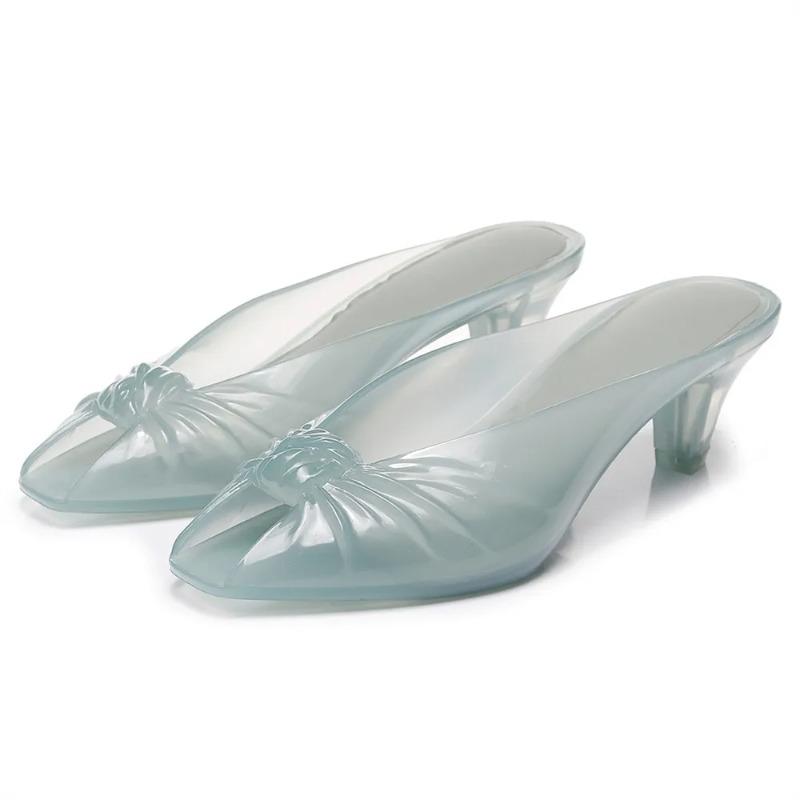 Summer Women Gray Jelly Knotted Front