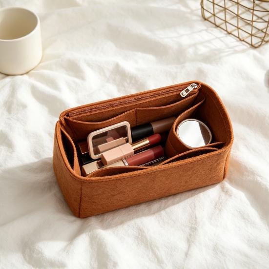 Soft Purse Organizer Insert for Handbags Multi-Pocket Felt Bag Liner Lightweight Protector for Backpacks