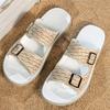 Men Luxury Crocodile Pattern Pu Leather Casual Slippers Summer New Beach Slippers For Men Non Slip Flat Sandals